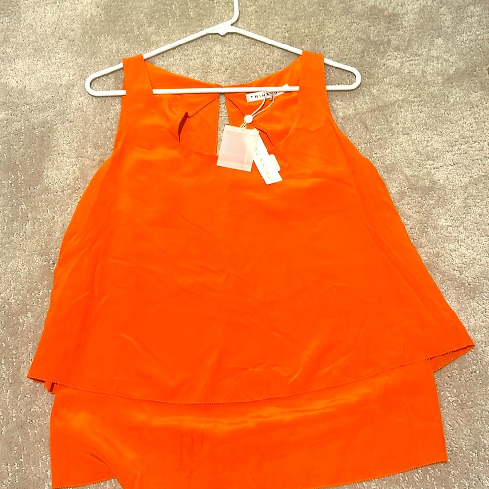 Trina Turk Silk Tank Top Size Small